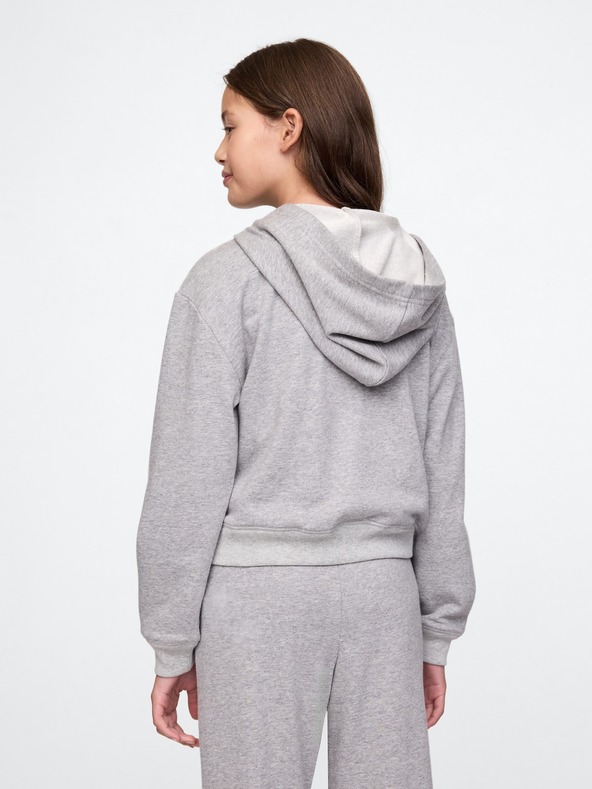 GAP Detská mikina s logom a fleece GAP