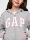 GAP Detská mikina s logom a fleece GAP