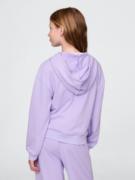 GAP Detská mikina s logom a fleece GAP