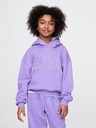 GAP Detská mikina s logom a fleece GAP