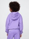 GAP Detská mikina s logom a fleece GAP