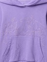 GAP Detská mikina s logom a fleece GAP