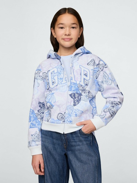 GAP Detská mikina s logom a fleece GAP