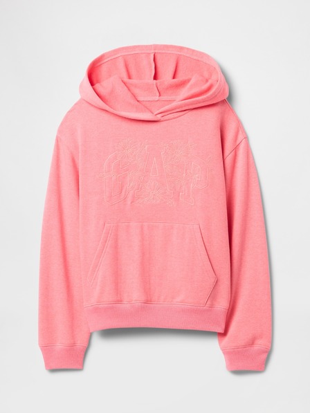GAP Detská mikina s logom a fleece GAP