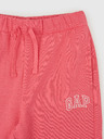 GAP Detské tepláky fleece logo army GAP