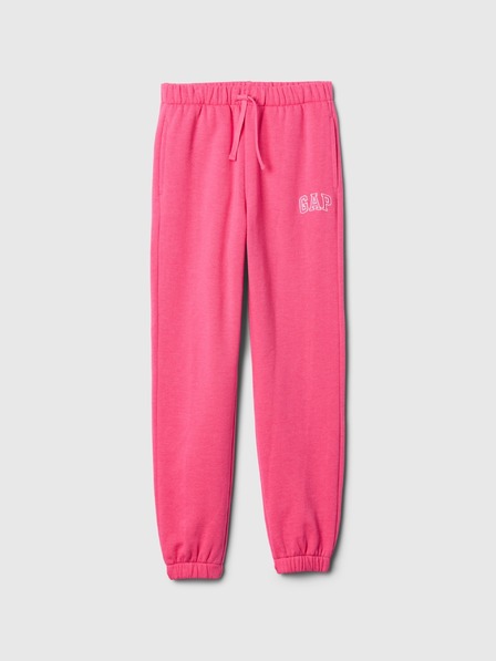 GAP Detské tepláky fleece logo army GAP