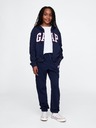 GAP Detské tepláky fleece logo army GAP