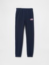 GAP Detské tepláky fleece logo army GAP
