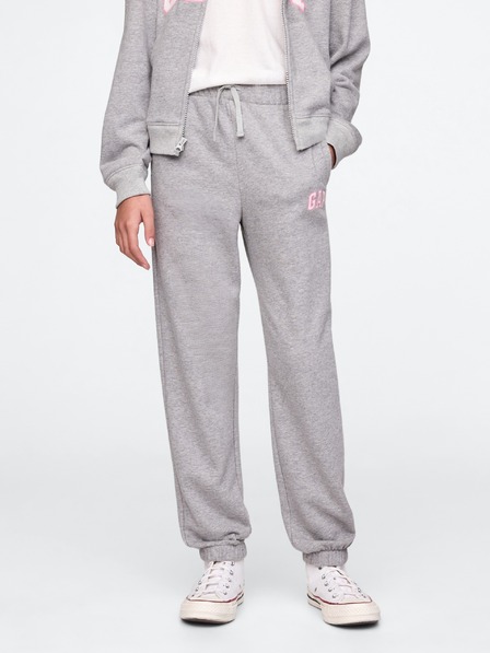 GAP Detské tepláky fleece logo army GAP
