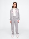 GAP Detské tepláky fleece logo army GAP