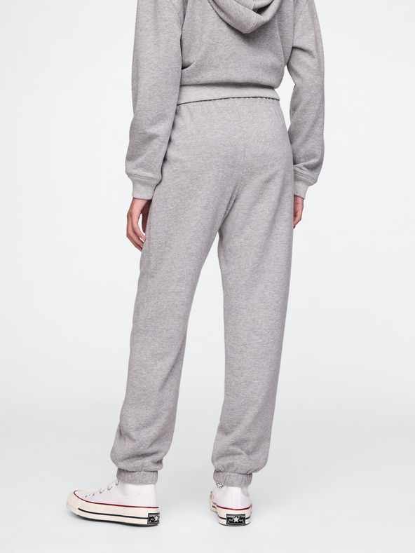 GAP Detské tepláky fleece logo army GAP