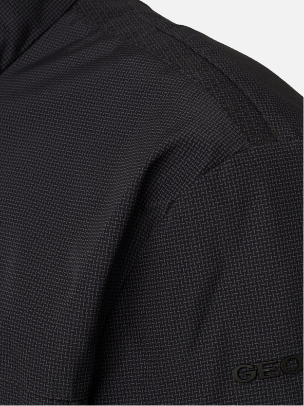 Geox Tmavošedá pánska bunda Geox Vincit