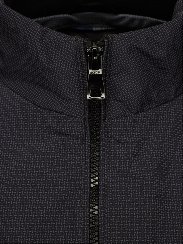 Geox Tmavošedá pánska bunda Geox Vincit