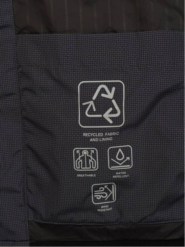 Geox Tmavošedá pánska bunda Geox Vincit