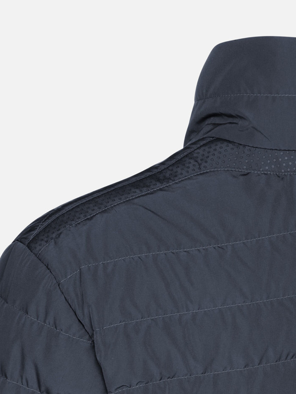 Geox Tmavomodrá pánska bunda Geox Warrens