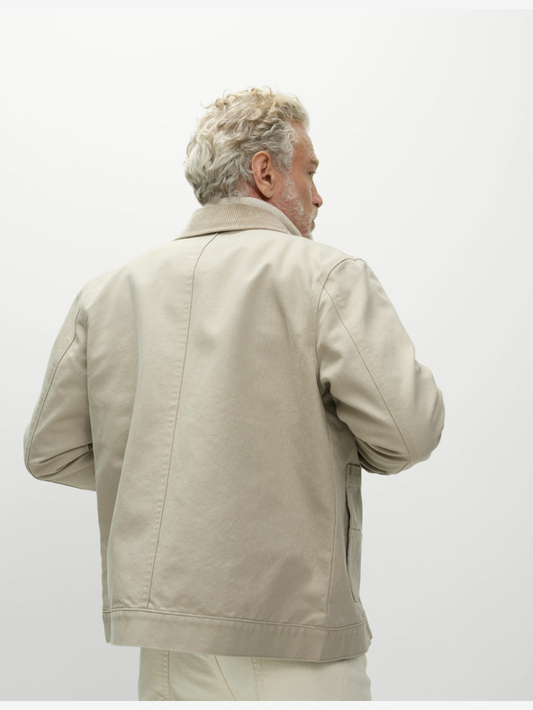 Marks & Spencer Plátenná bunda Harrington, vysoká bavlna Marks & Spencer béžová