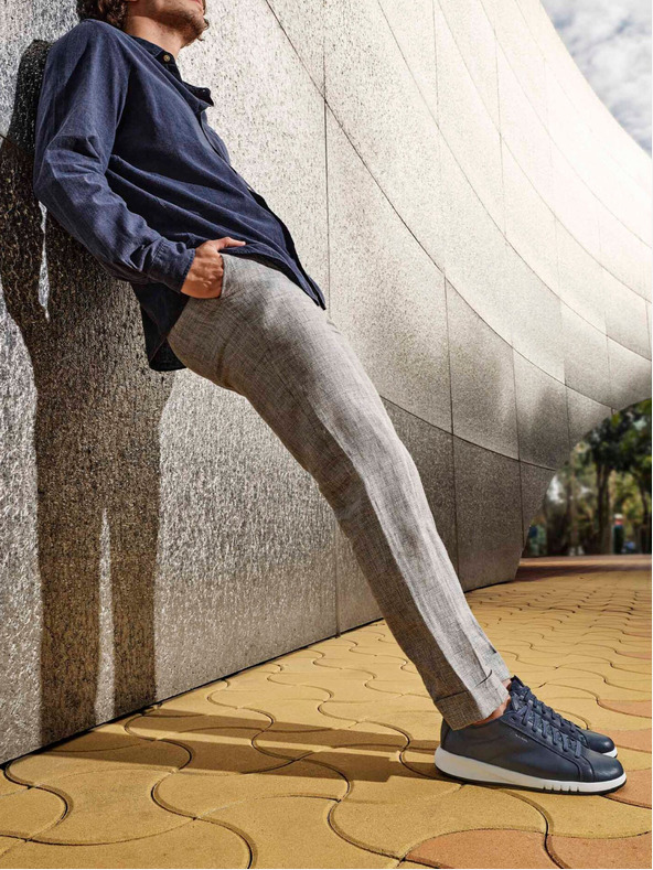 Geox Tmavomodré pánske tenisky Geox Aerantis