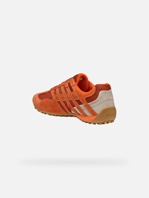 Geox Oranžové pánske tenisky Geox Snake Original
