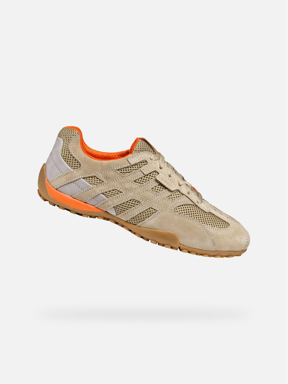 Geox Béžové pánske tenisky Geox Snake Original