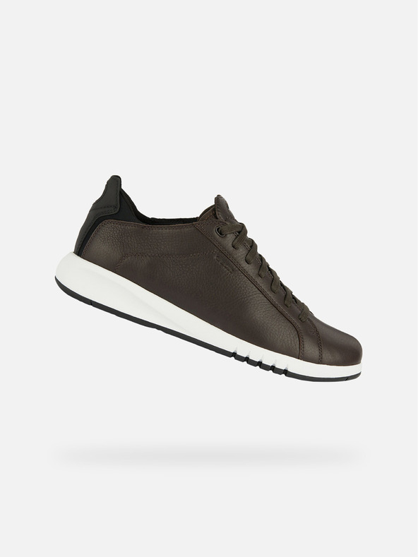 Geox Hnedé pánske tenisky Geox Aerantis