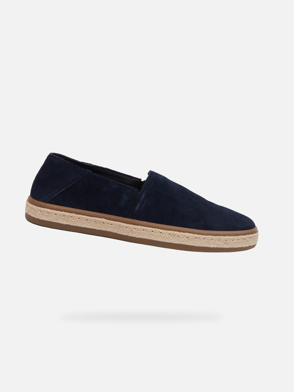 Geox Tmavomodré pánske slip on espadrilky Geox Pantelleria