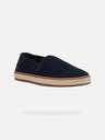 Geox Tmavomodré pánske slip on espadrilky Geox Pantelleria