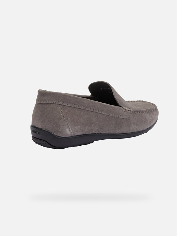 Geox Šedé pánske mokasíny Geox Ascanio