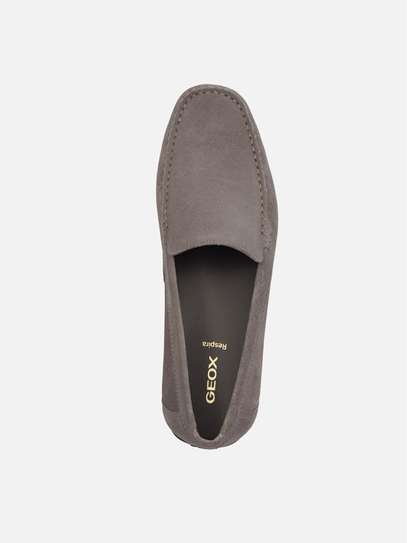 Geox Šedé pánske mokasíny Geox Ascanio