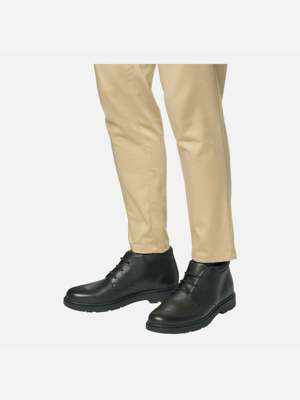 Geox Čierne pánske členkové topánky Geox Spherica EC1