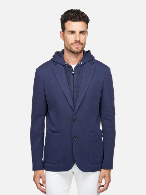 Geox Tmavomodrá pánska športová bunda Geox