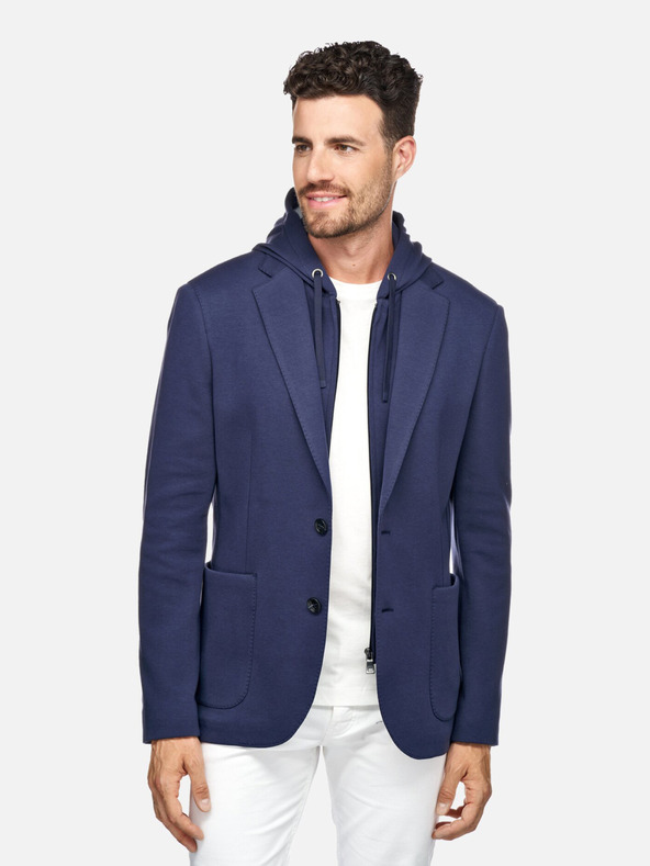 Geox Tmavomodrá pánska športová bunda Geox