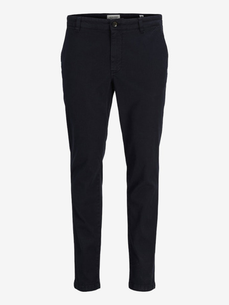 Jack & Jones Tmavomodré pánske chino nohavice Jack & Jones PSTMARCO