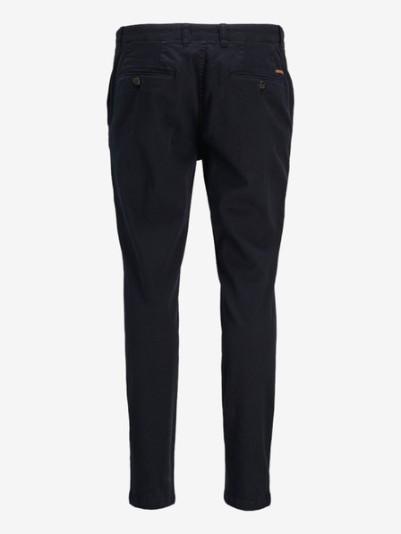 Jack & Jones Tmavomodré pánske chino nohavice Jack & Jones PSTMARCO