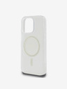 Guess Guess IML Glitter Ring MagSafe zadný kryt pre iPhone 16 Pro Transparentný