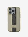 Guess Guess IML Middle 4G Stripe Zadný kryt pre iPhone 16 Pro Max Brown