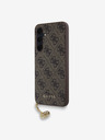 Guess Guess 4G Charm zadný kryt pre Samsung Galaxy A35 5G hnedý