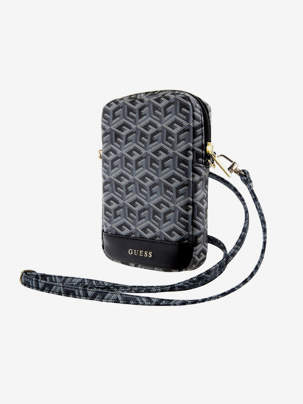 Guess Guess PU G Cube taška na telefón so zipsom čierna