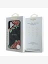 Guess Guess PU kožený zadný kryt 4G Roses MagSafe pre iPhone 16 čierny