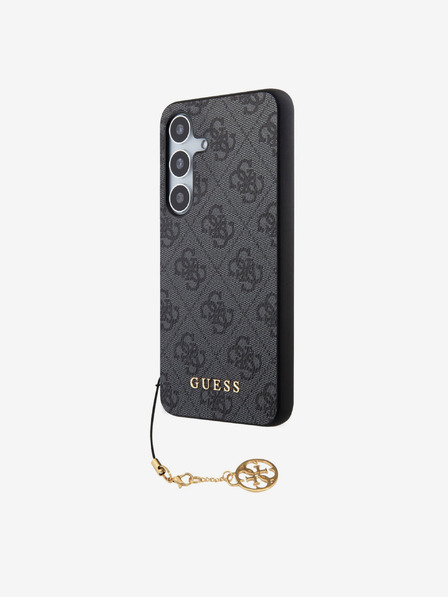 Guess Guess 4G Charm zadný kryt pre Samsung Galaxy S24 sivý