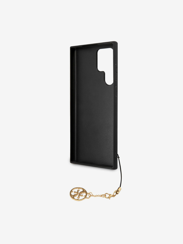 Guess 4G Charm Zadní Kryt pro Samsung Galaxy S24 Ultra Grey Obal na telefón