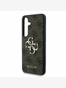Guess Guess PU 4G kovové logo zadný kryt pre Samsung Galaxy S25+ hnedý