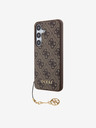 Guess Guess 4G Charm Zadný kryt pre Samsung Galaxy S24 Brown