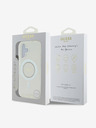 Guess Guess IML Ring MagSafe zadný kryt s kamienkami pre iPhone 16 White