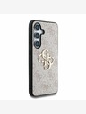 Guess Guess PU 4G kovové logo zadný kryt pre Samsung Galaxy S25 ružový