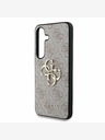 Guess Guess PU 4G kovové logo zadný kryt pre Samsung Galaxy S25 ružový