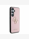 Guess Guess PU Grained 4G Metal Logo Back Cover pre Samsung Galaxy S25 Pink