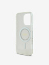 Guess Guess IML Prsteň s kamienkami MagSafe zadný kryt pre iPhone 16 Pro biely