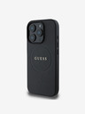 Guess Guess PU Grained Classic Logo MagSafe zadný kryt pre iPhone 16 Pro Max Black