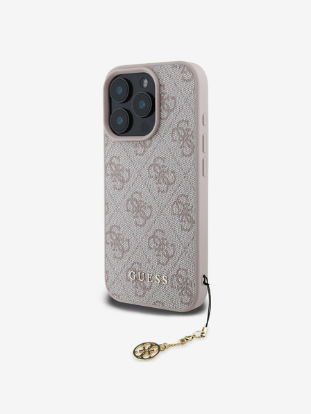 Guess Guess 4G Charm zadný kryt pre iPhone 16 Pro Max Tone on Tone Pink