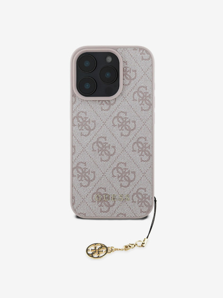 Guess Guess 4G Charm zadný kryt pre iPhone 16 Pro Max Tone on Tone Pink